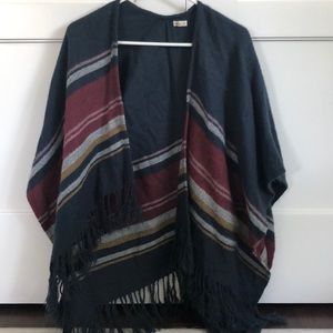 Hollister Blue Cardigan/Poncho